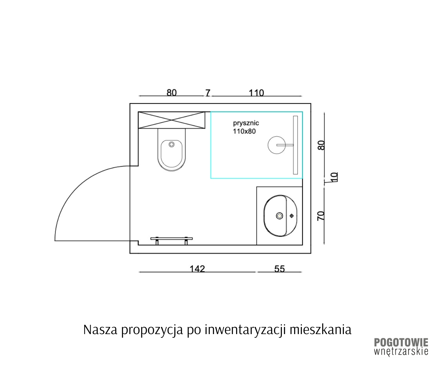 Propozycja ukladu lazienki nasz